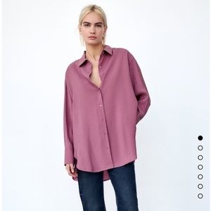 COPY - Zara Oversized Pink Top Size XS